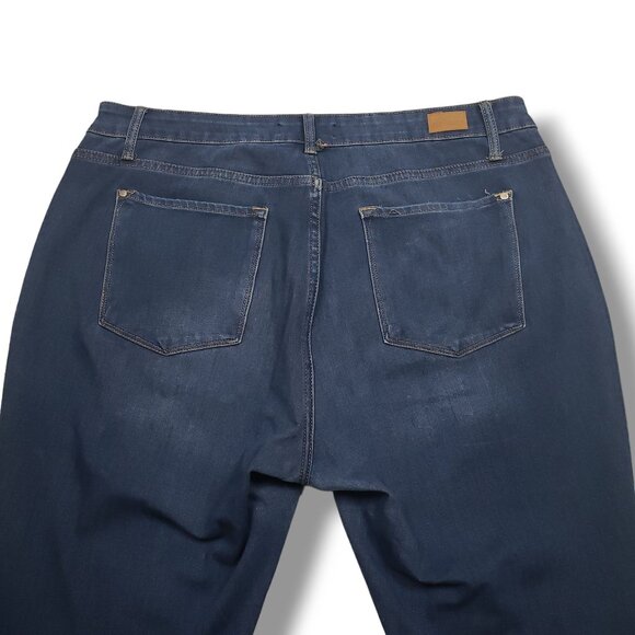 Judy Blue Skinny Fit Jeans Womens 20W High Rise Dark Wash - Picture 7 of 12